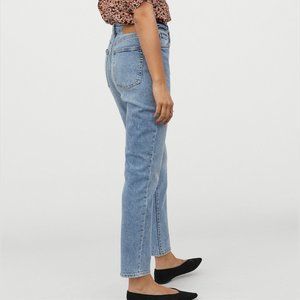 H&M Mom High Ankle Jeans - Light Blue - Sz 4